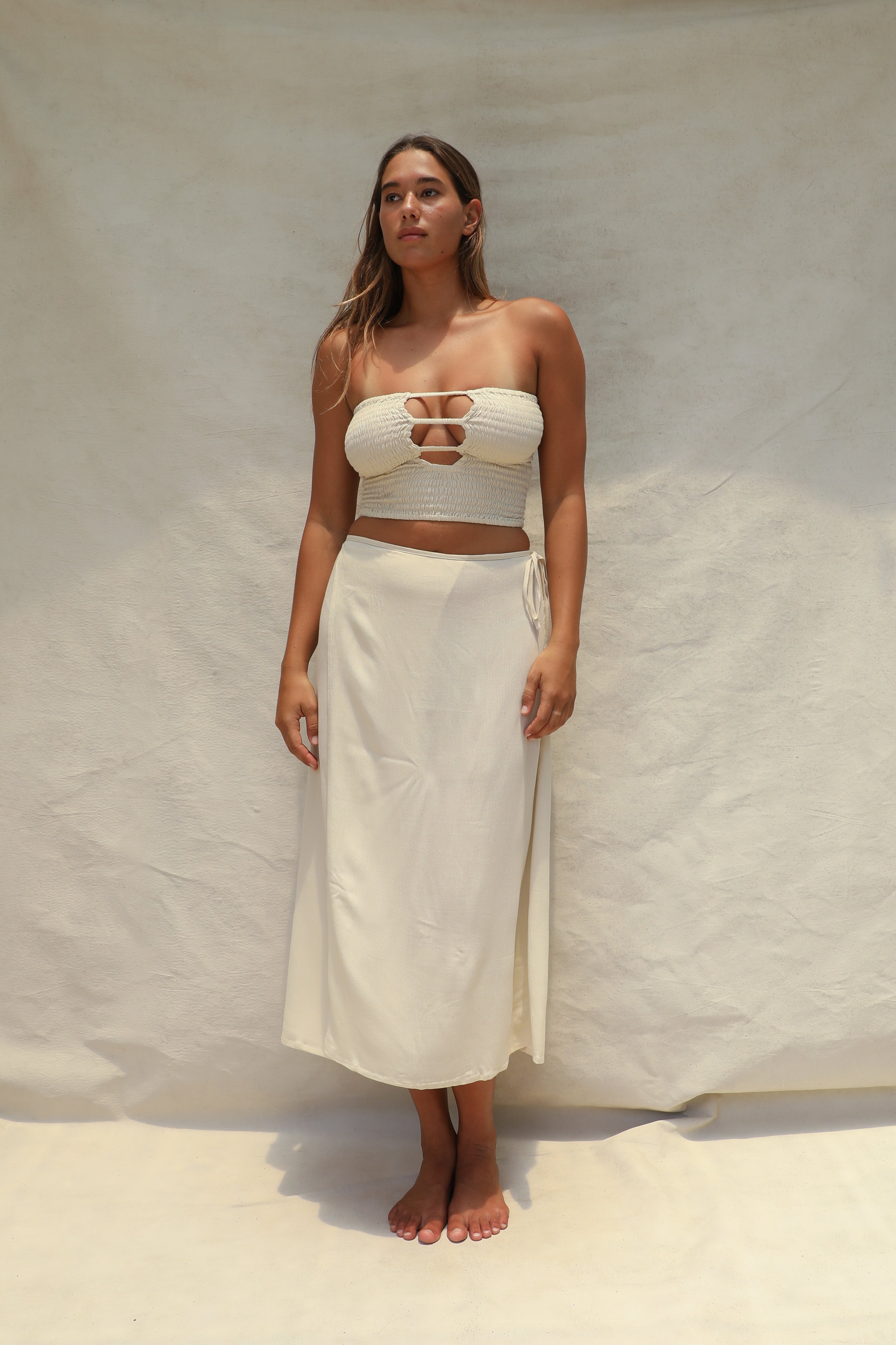 Holiday Wrap Skirt - Summer Sand