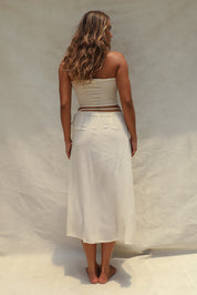 Coco Smocked Cut-Out Tube Top - Summer Sand