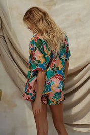 Zenni Linen Shirt - Fiesta Floral