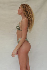 Lina Triangle Bikini Top - Baja Bloom