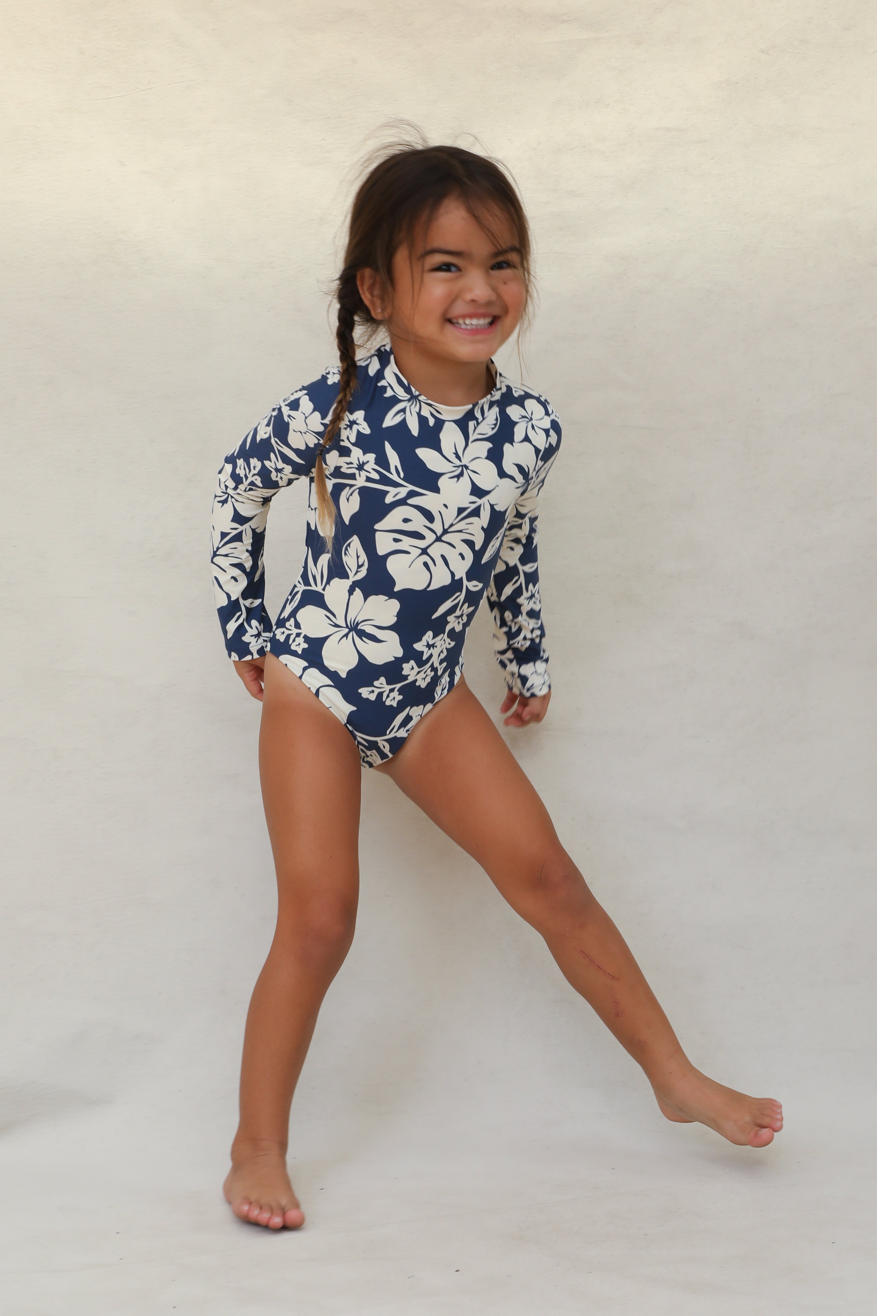 Lumi Mini Zip One Piece - Hibisco