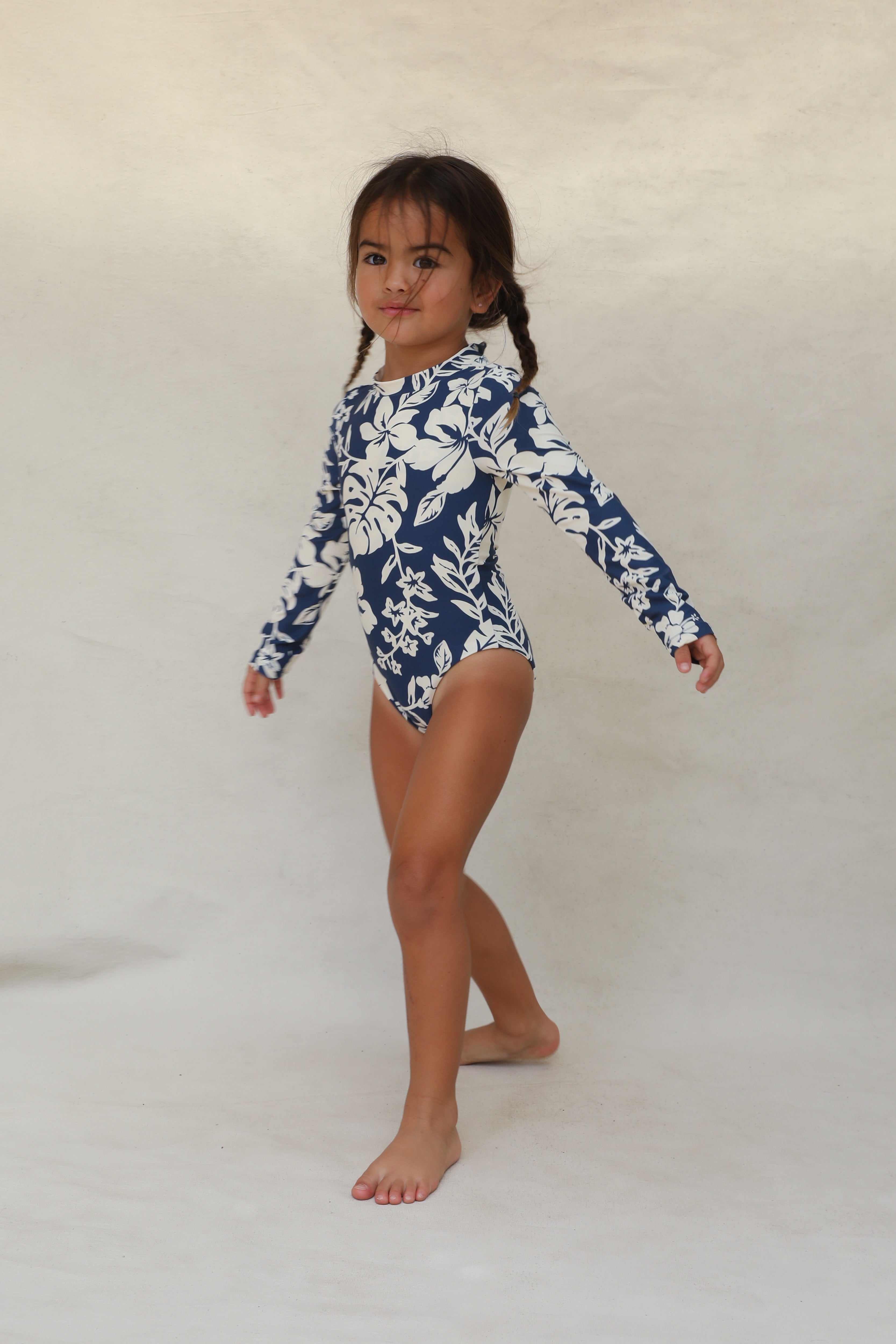 Lumi Mini Zip One Piece - Hibisco