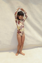 Lumi Mini Zip One Piece - Tropical Tonal