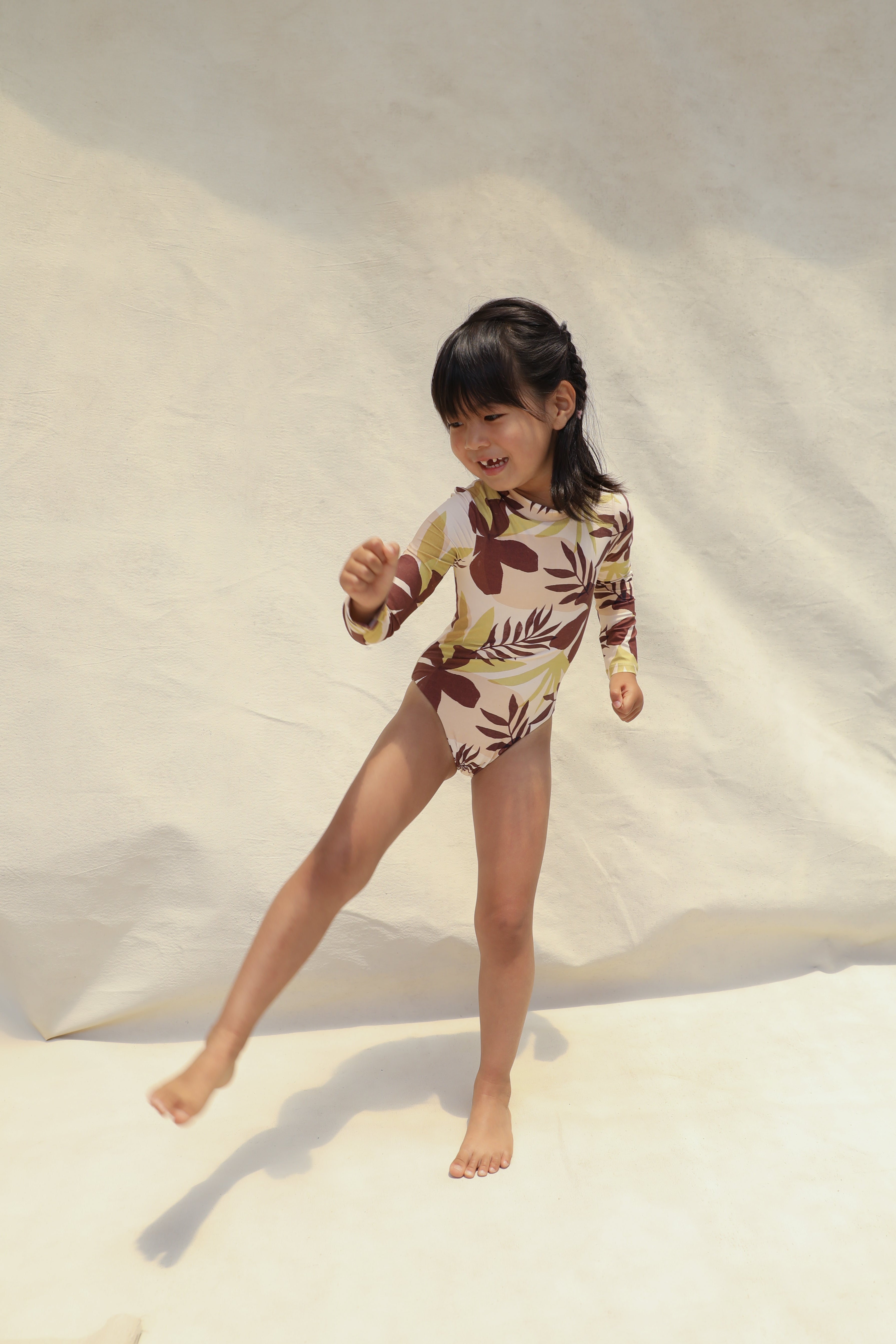 Lumi Mini Zip One Piece - Tropical Tonal