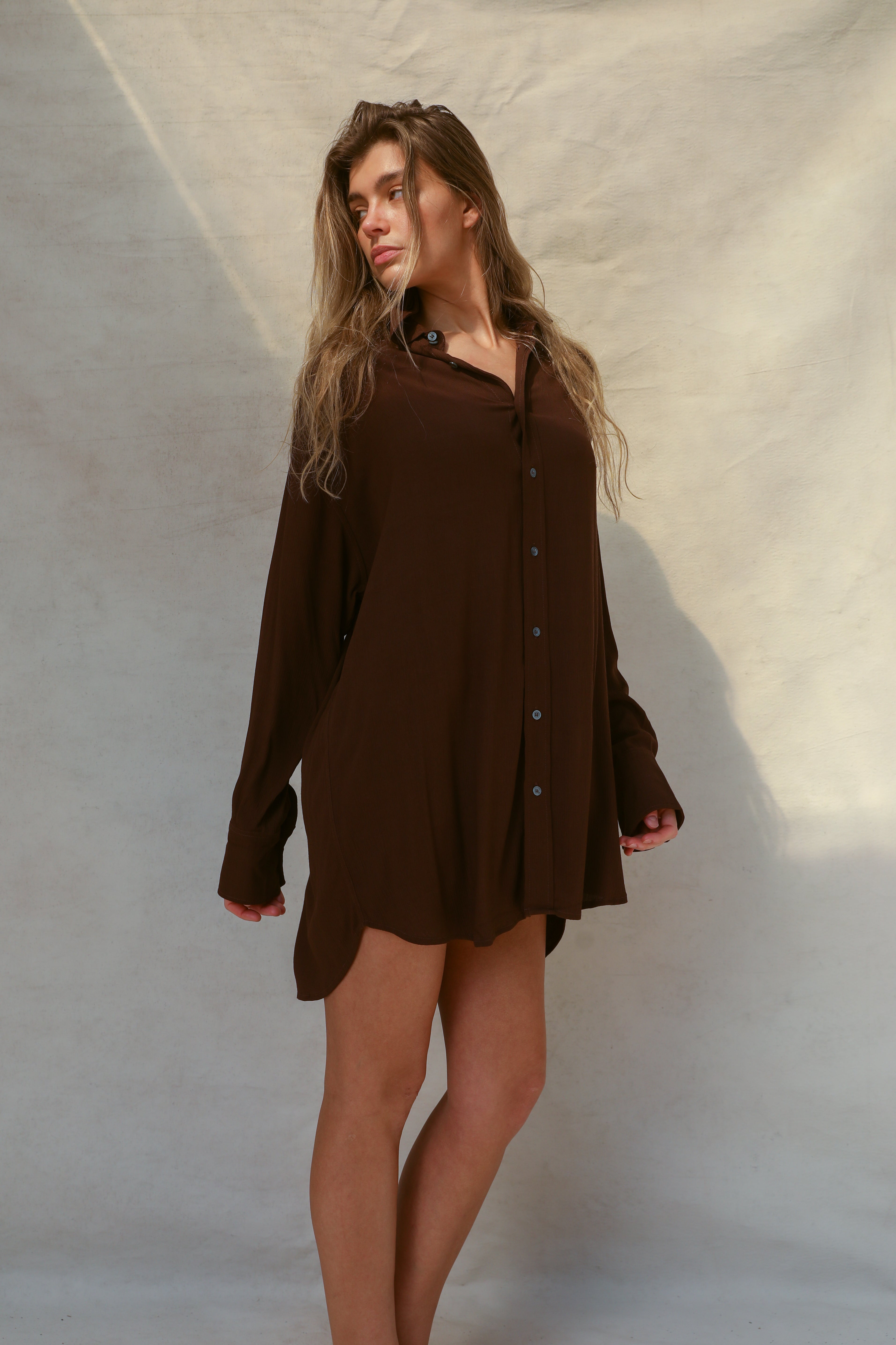 Mimi Shirt Dress - Earth