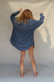Mimi Shirt Dress - Vintage Indigo