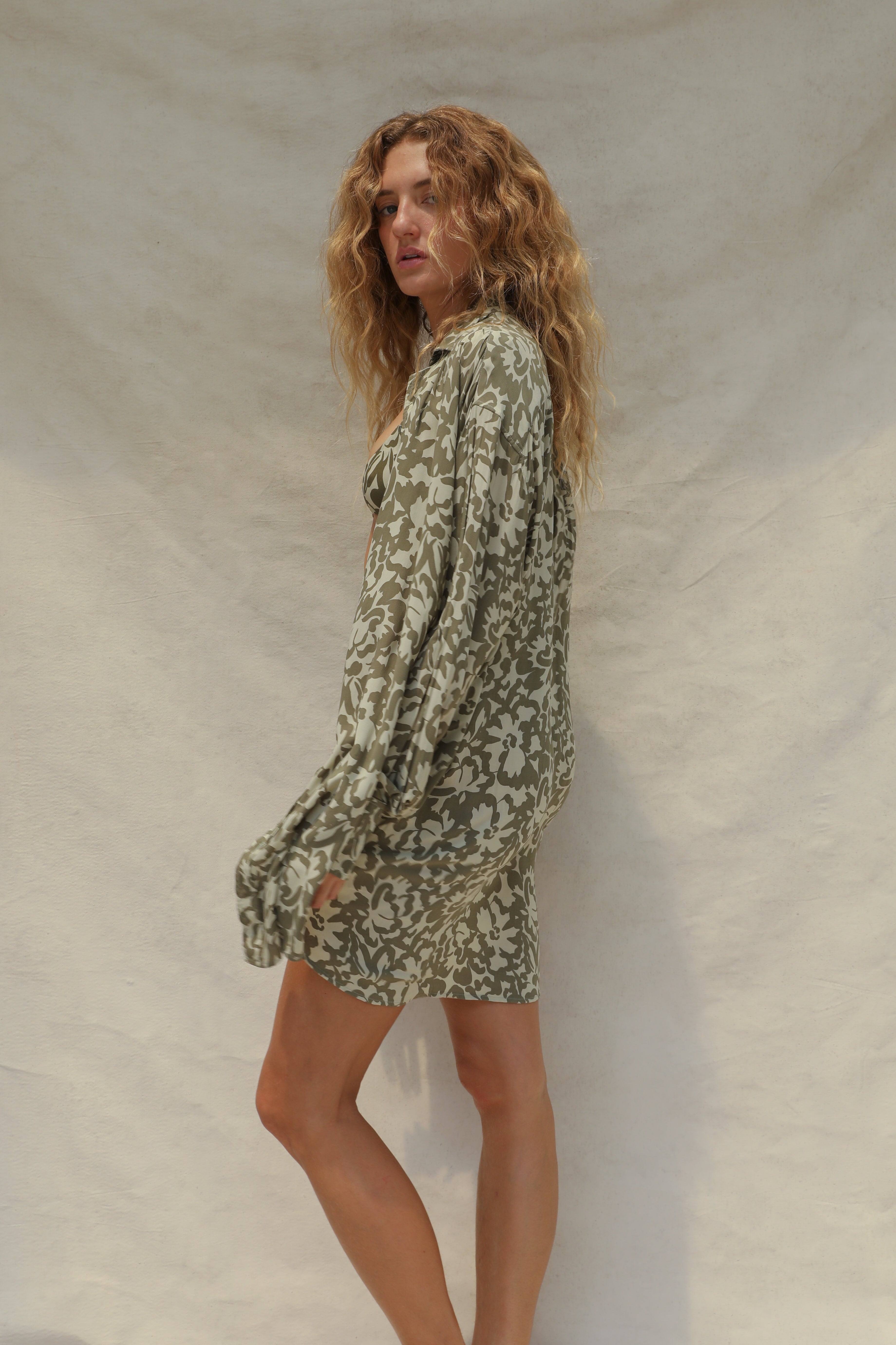 Mimi Shirt Dress - Baja Bloom