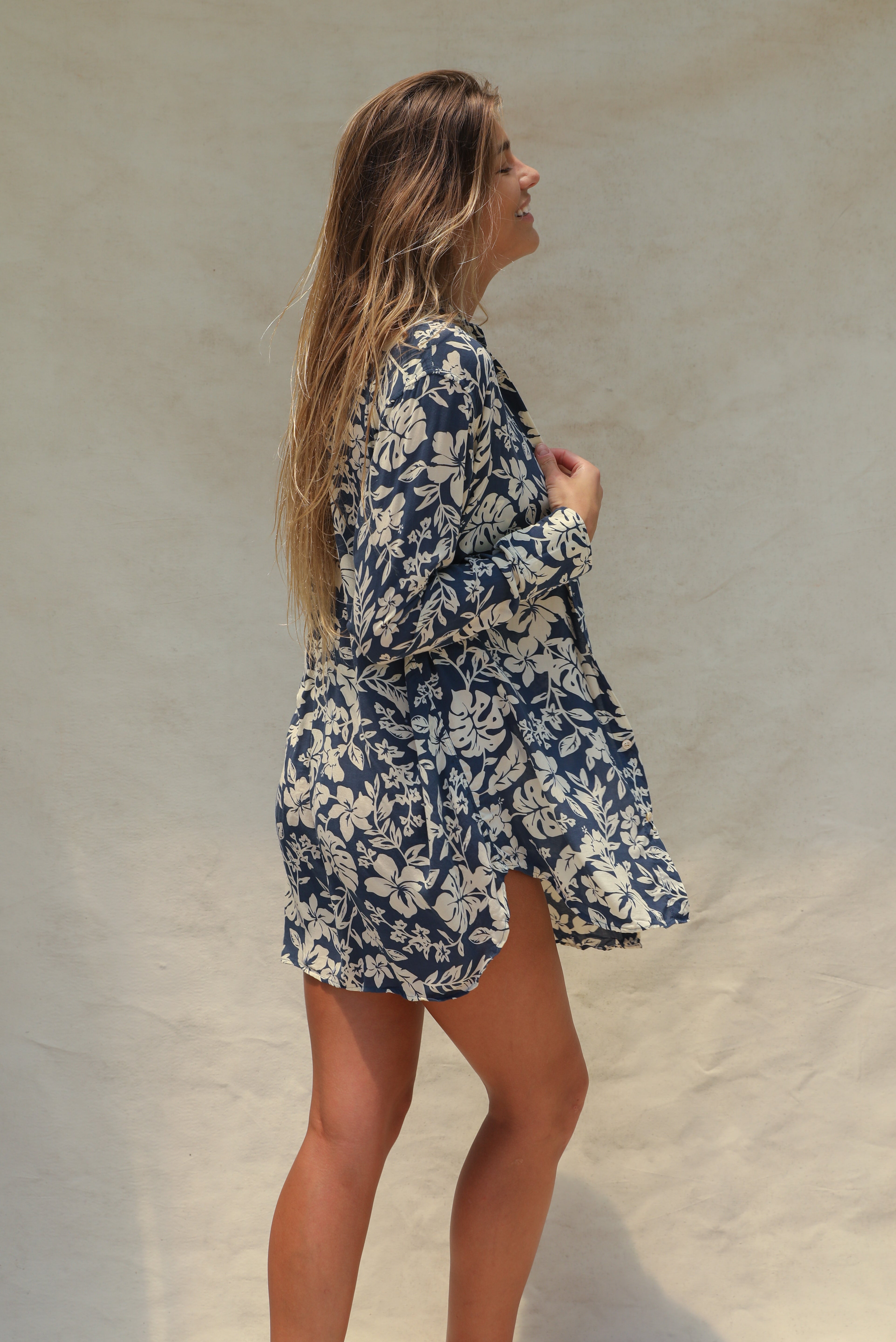 Mimi Shirt Dress - Hibisco