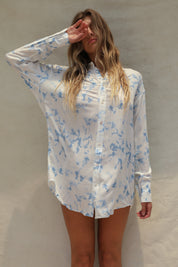 Mimi Shirt Dress - Sky Dream