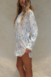 Mimi Shirt Dress - Sky Dream