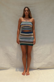 Nica Knit Tube Top - Cape Verde Stripe