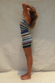Nica Knit Tube Top - Cape Verde Stripe