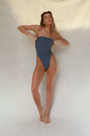 Paola One Piece Swimsuit - Vintage Indigo Ripple