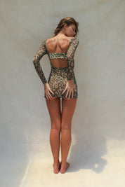 Rua Mesh Dress - Baja Bloom