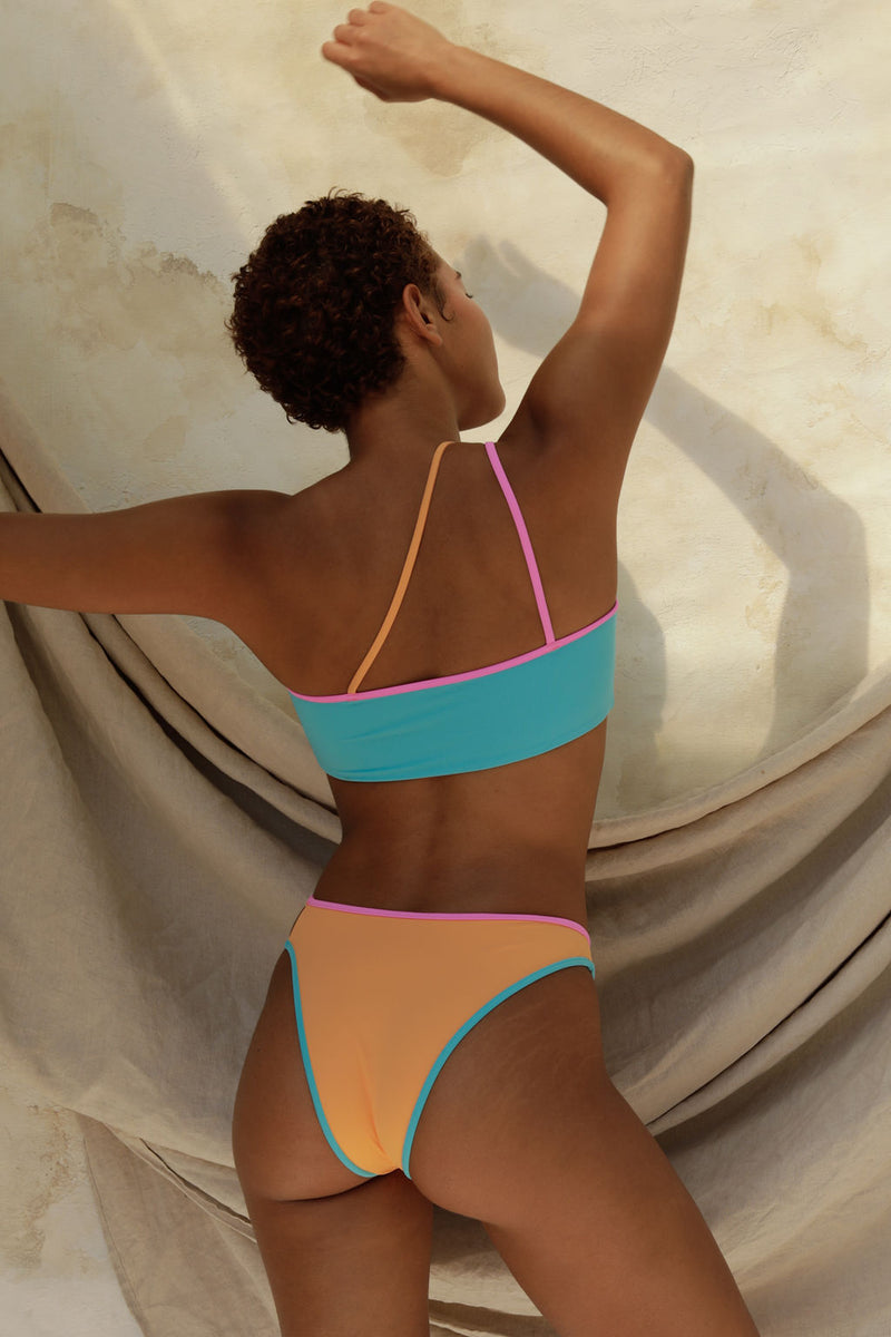 Ibiza Bikini Top - Corfu Granita Sorbet Color Block