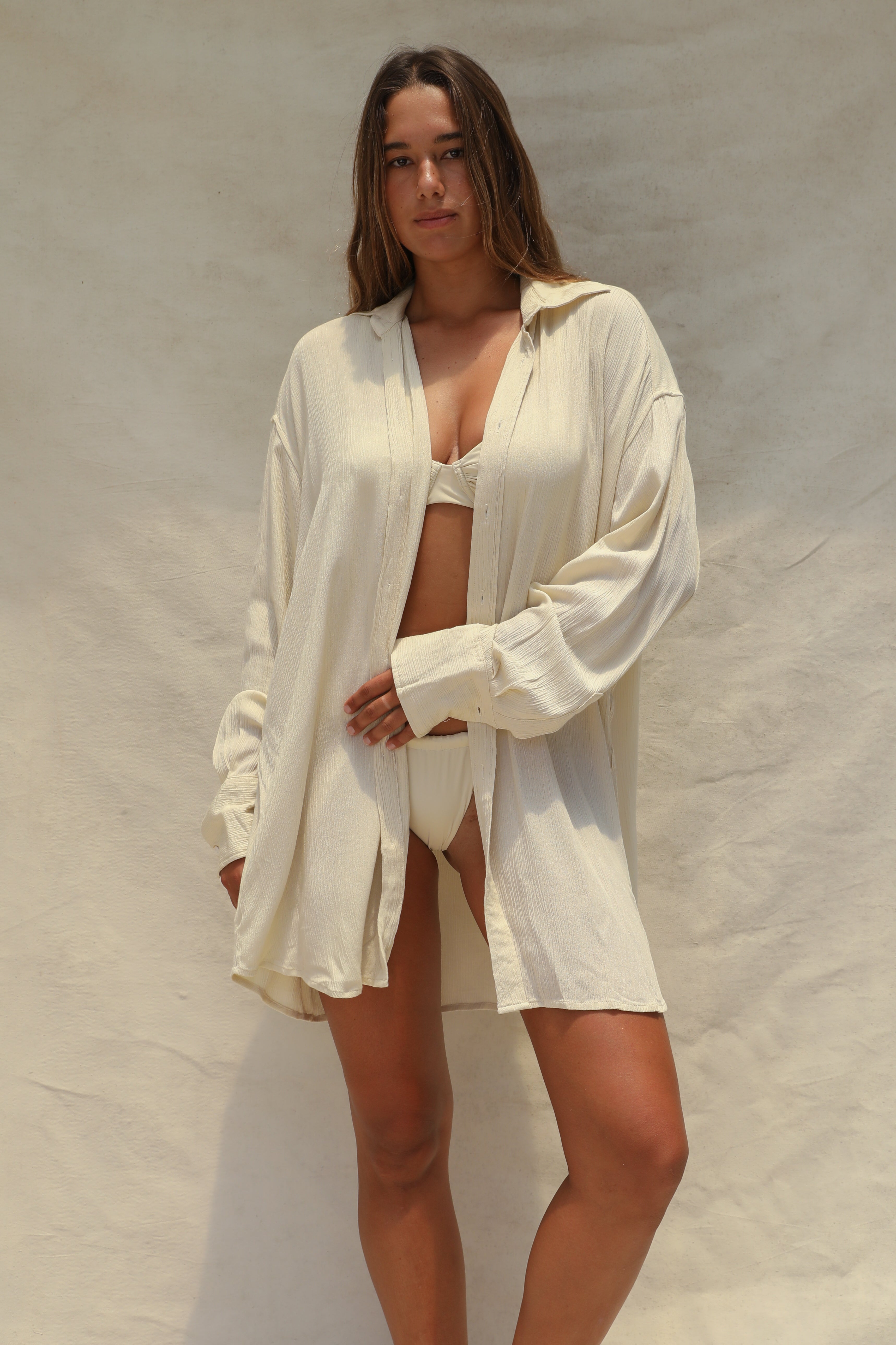 Mimi Shirt Dress - Summer Sand