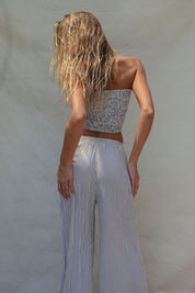 Bruna Pant - Periwinkle Stripe