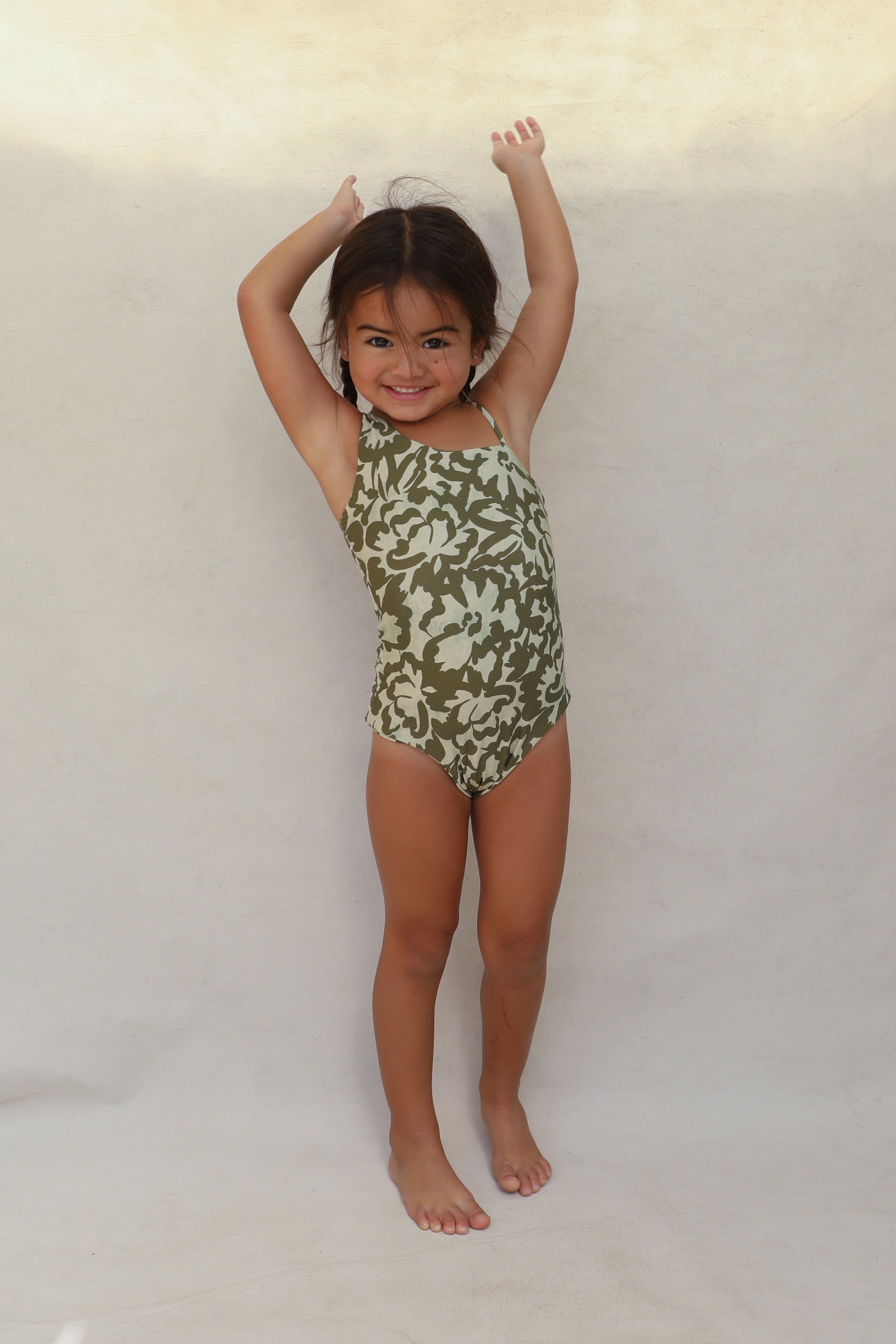 Willa Mini Asymmetrical One Piece - Baja Bloom