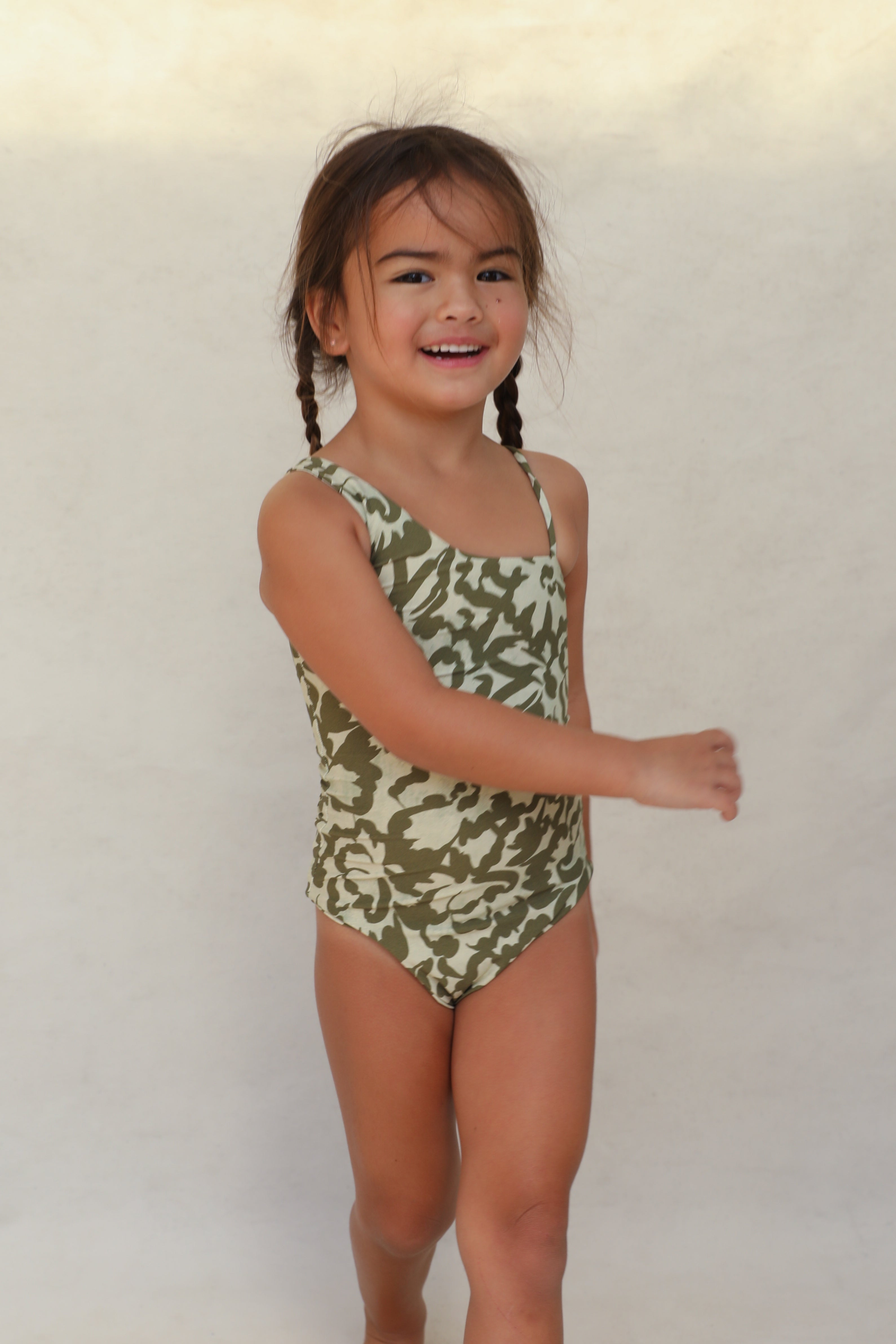 Willa Mini Asymmetrical One Piece - Baja Bloom
