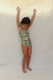 Willa Mini Asymmetrical One Piece - Baja Bloom