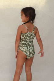 Willa Mini Asymmetrical One Piece - Baja Bloom