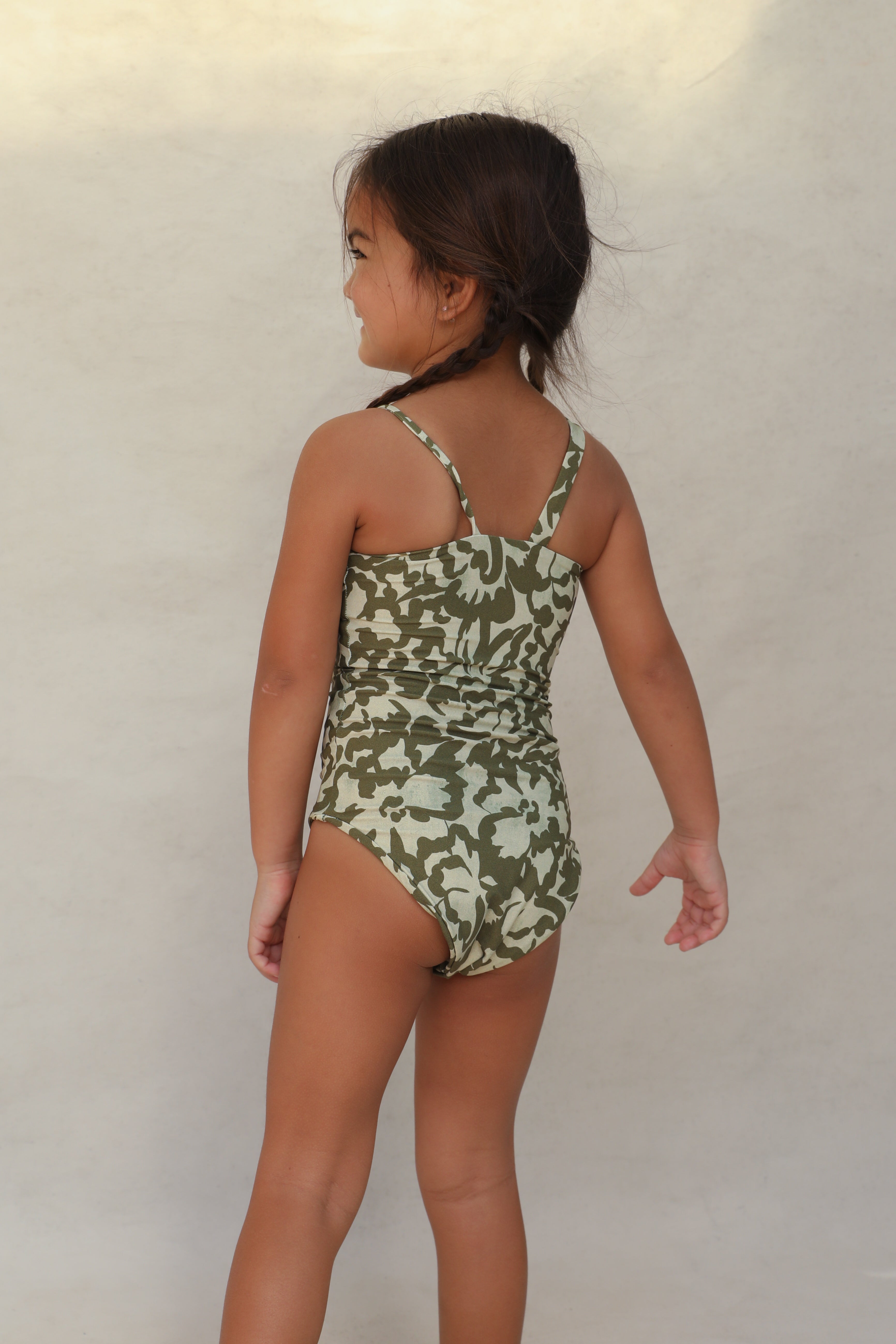 Willa Mini Asymmetrical One Piece - Baja Bloom