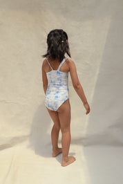 Willa Mini Asymmetrical One Piece - Sky Dream