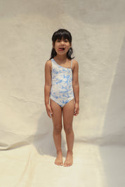 Willa Mini Asymmetrical One Piece - Sky Dream