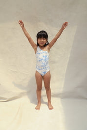 Willa Mini Asymmetrical One Piece - Sky Dream