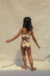 Willa Mini Asymmetrical One Piece - Tropical Tonal