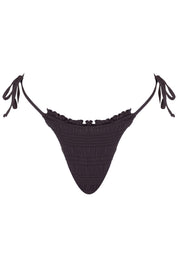 Bree Tie Side Bikini Bottom - Cacao