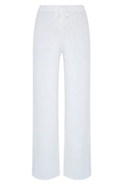 Jude Crochet Pant - White Crochet