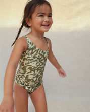 Willa Mini Asymmetrical One Piece - Baja Bloom