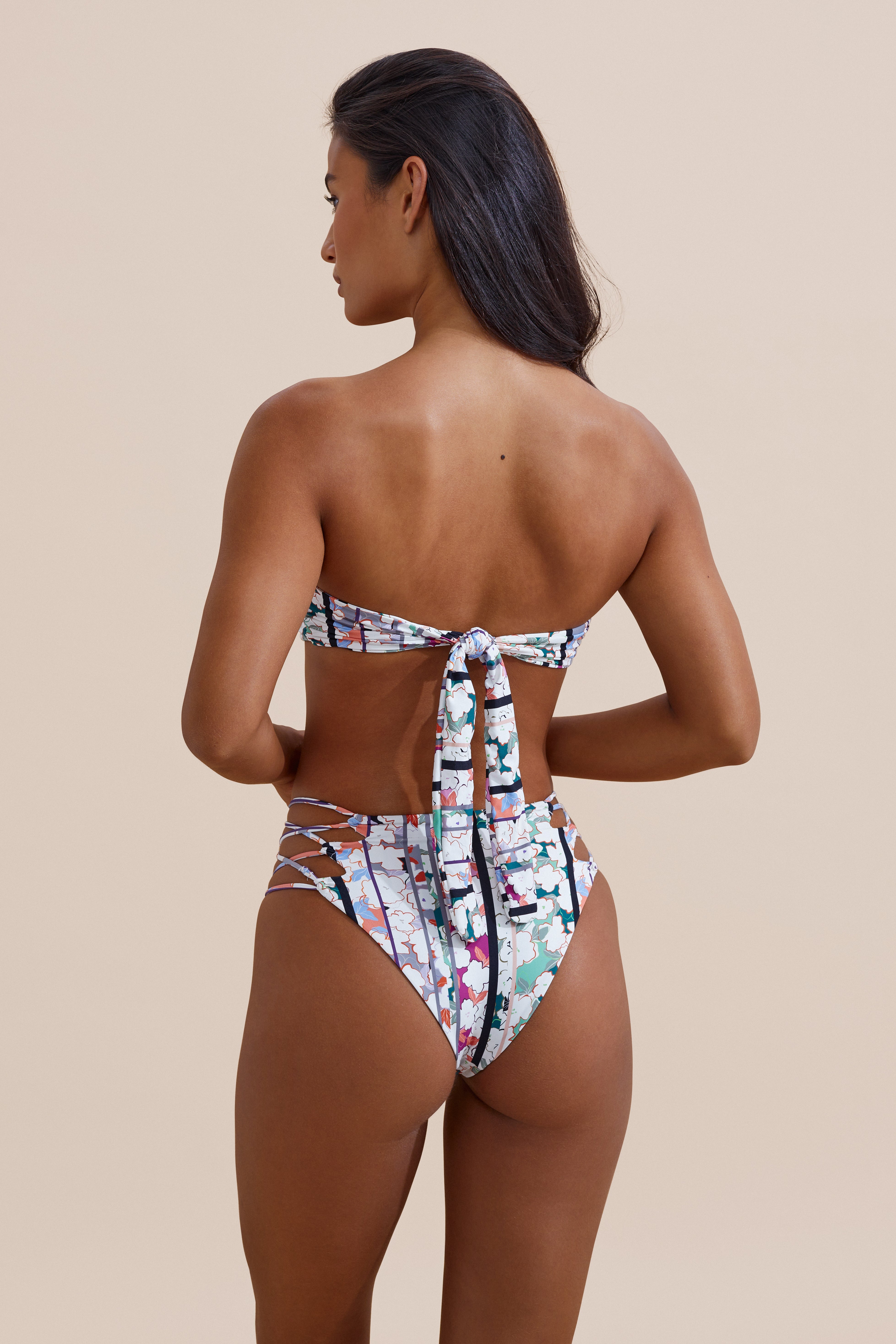 Leilani Bandeau Bikini Top - Origami – STONE FOX SWIM