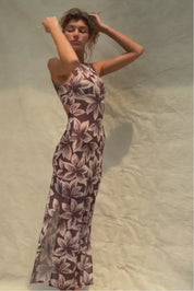 Konda Dress - Cocoa Bloom