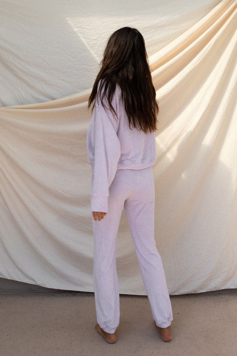 Jaya Sweatpant - Orchid Petal Terry