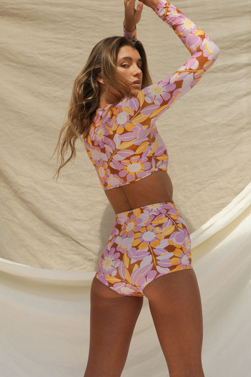Rio Bikini Bottom - Retro Bloom Print