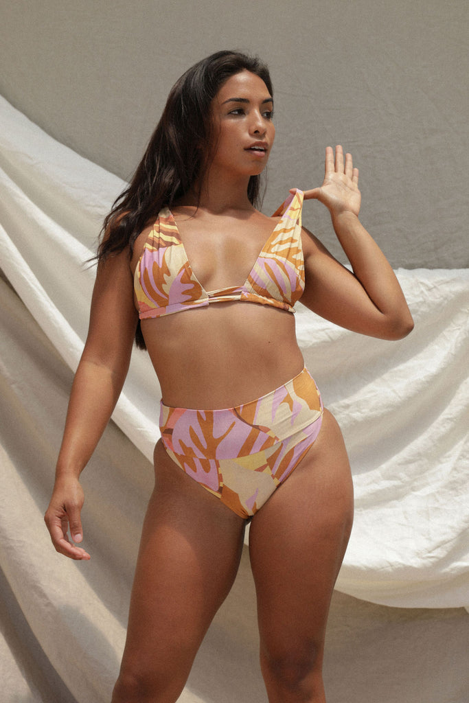 Paloma Bikini Top - Tropic Print